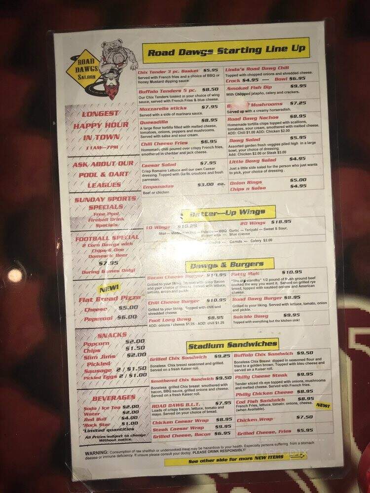 Big Dawgs Sports Cafe 3 - Davie, FL menu_pic