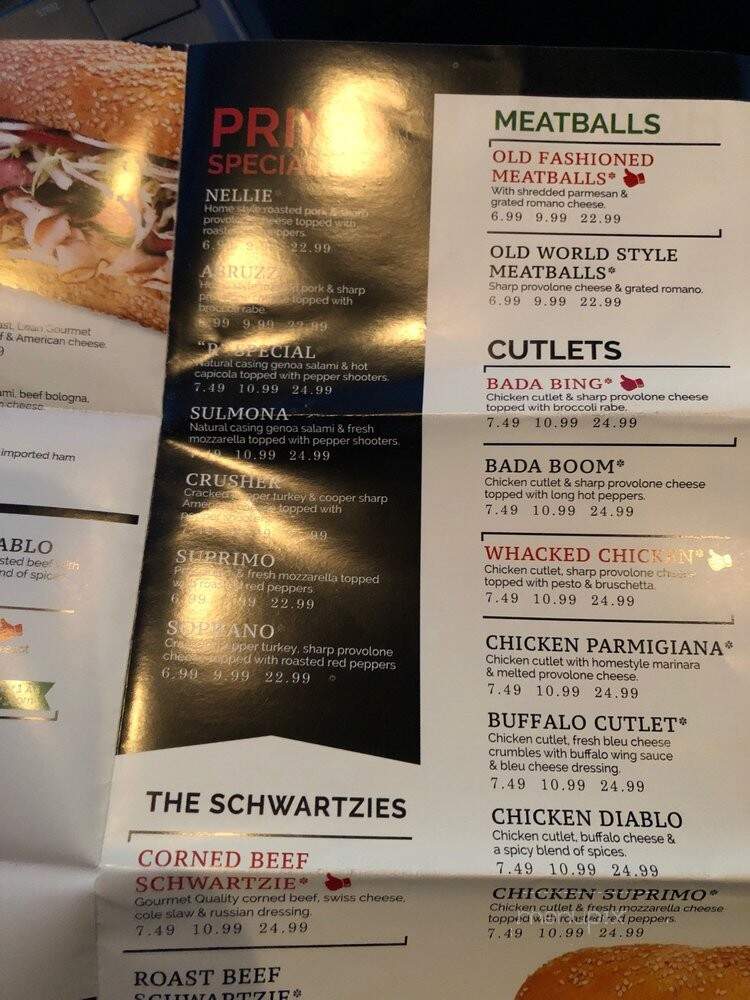 PrimoHoagies - Havertown, PA menu_pic