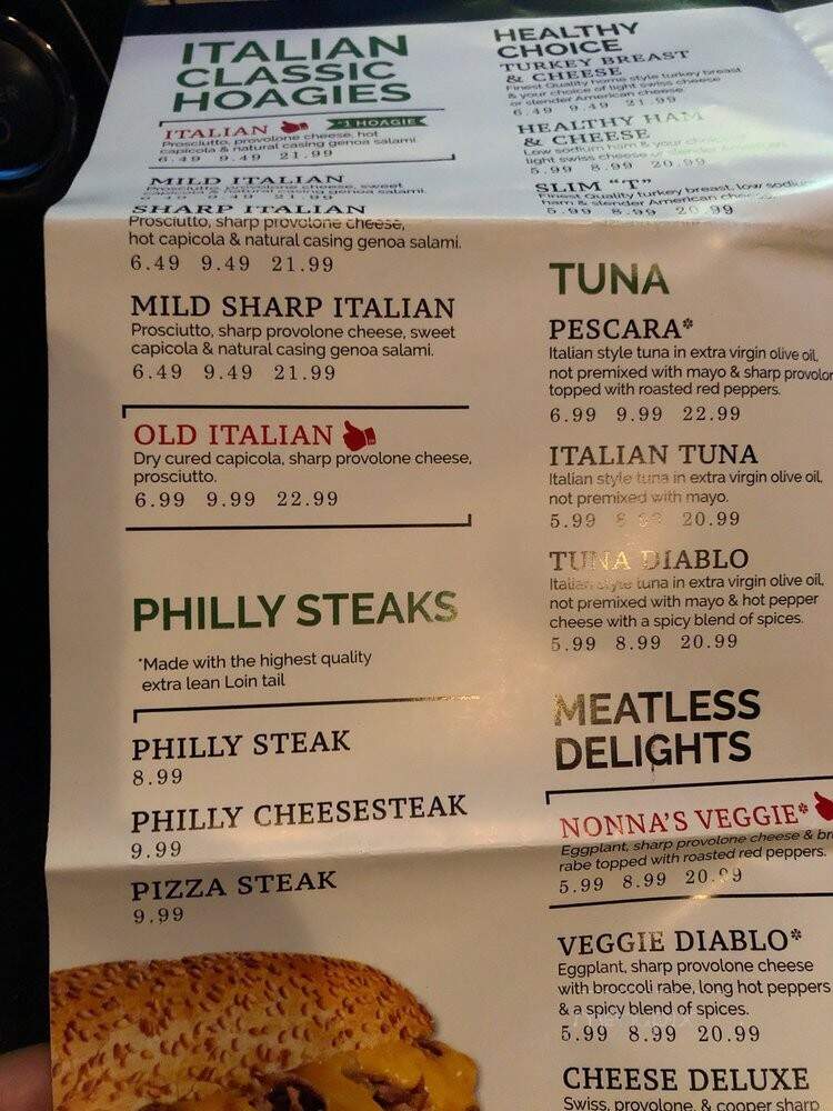 PrimoHoagies - Havertown, PA menu_pic