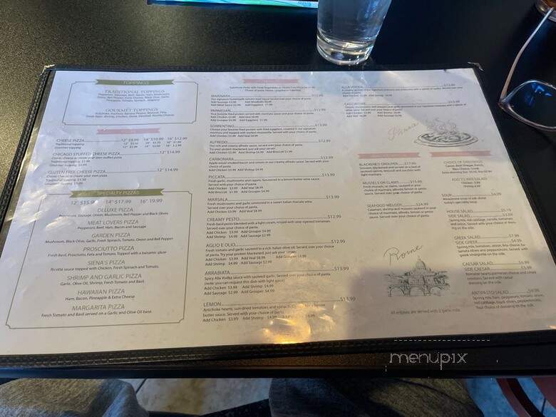 Siena's Authentic Italian Cuisine - Jacksonville, FL menu_pic