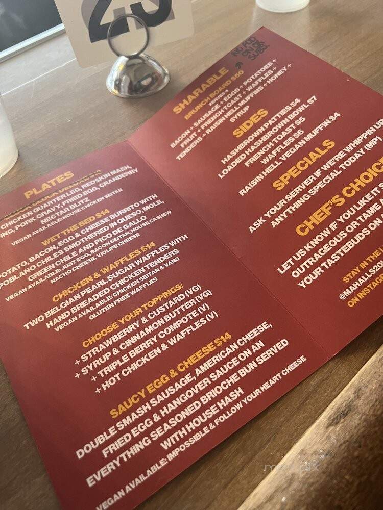 Mahall's - Cleveland, OH menu_pic