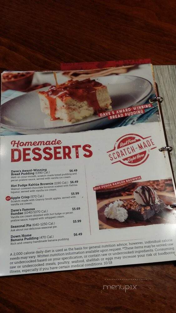 Famous Daves - Noblesville, IN menu_pic