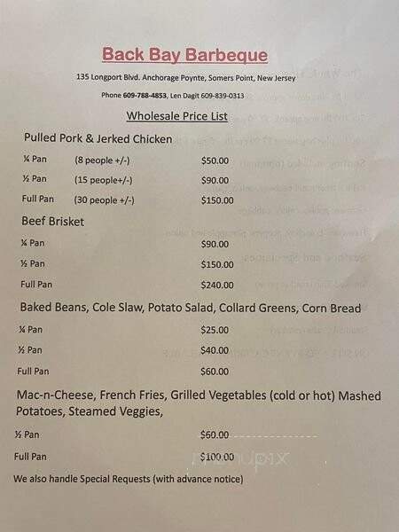 Back Bay Bar-B-Que - Somers Point, NJ menu_pic