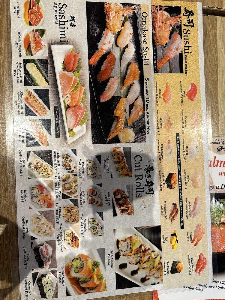 Oki Doki Restaurant - Tustin, CA menu_pic