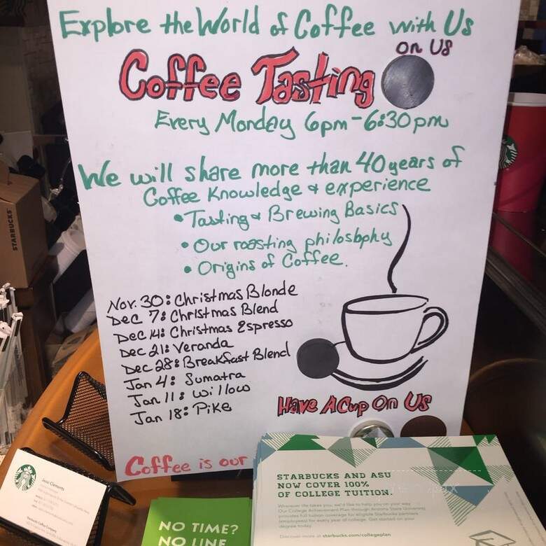 Starbuck's Coffee - Lebanon, IN menu_pic
