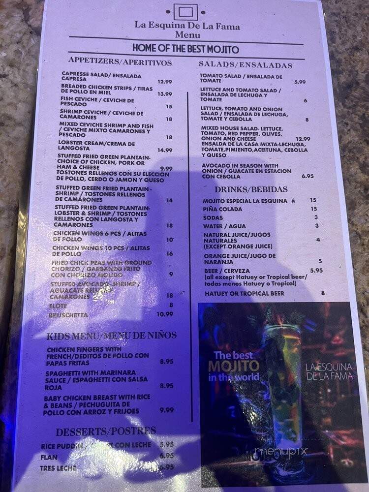 La Esquina Del Sabor - Miami, FL menu_pic