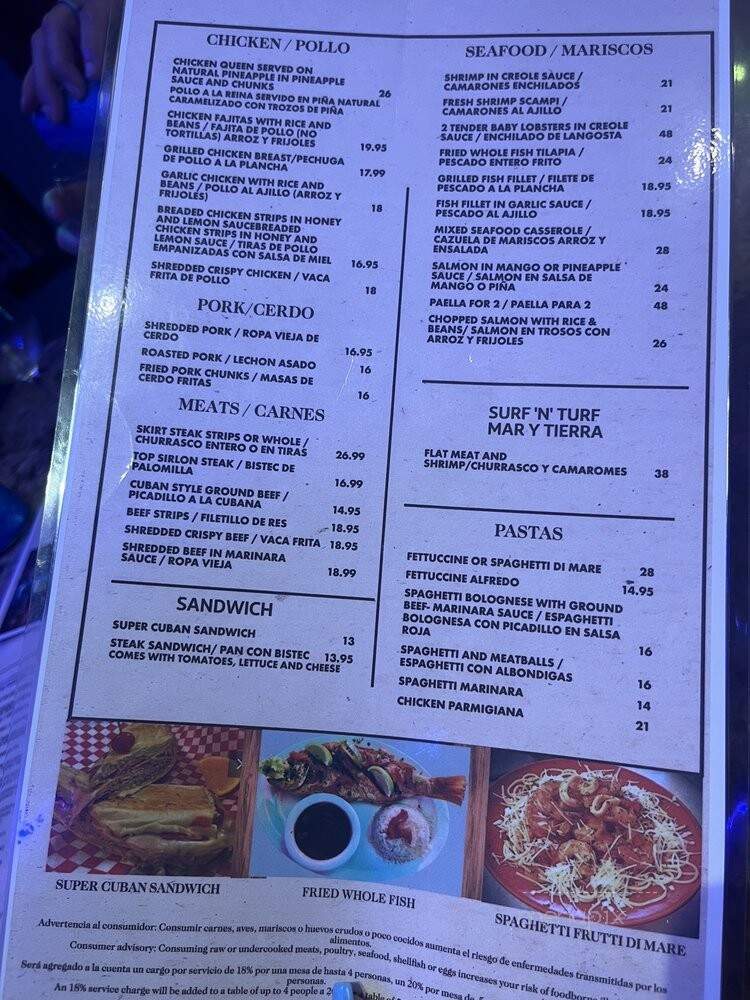 La Esquina Del Sabor - Miami, FL menu_pic