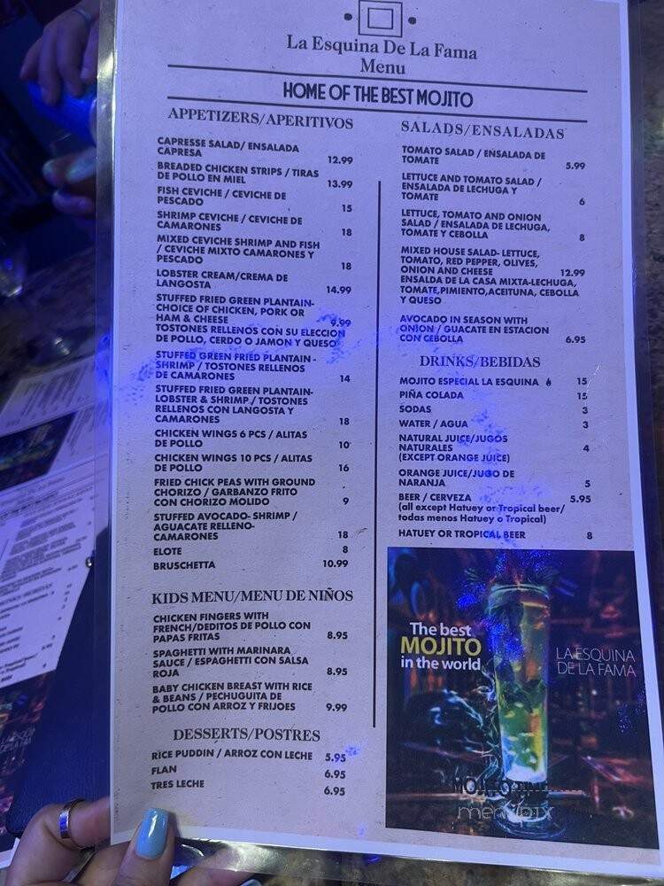 La Esquina Del Sabor - Miami, FL menu_pic