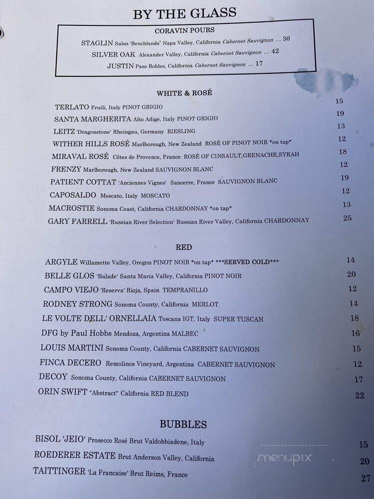 Custom House - Brooklyn, NY menu_pic