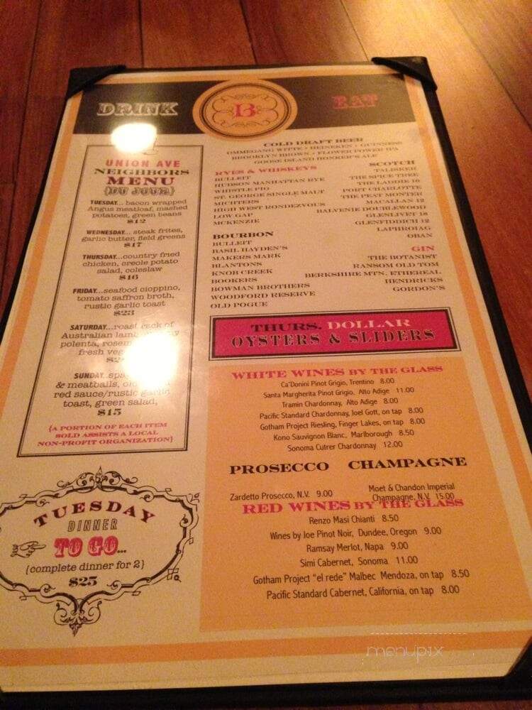The Brook Tavern - Saratoga Springs, NY menu_pic