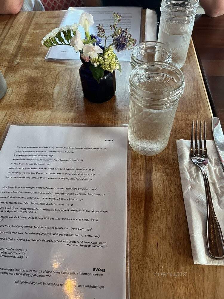 The Red Cat Kitchen at Ken n' Beck - Oak Bluffs, MA menu_pic