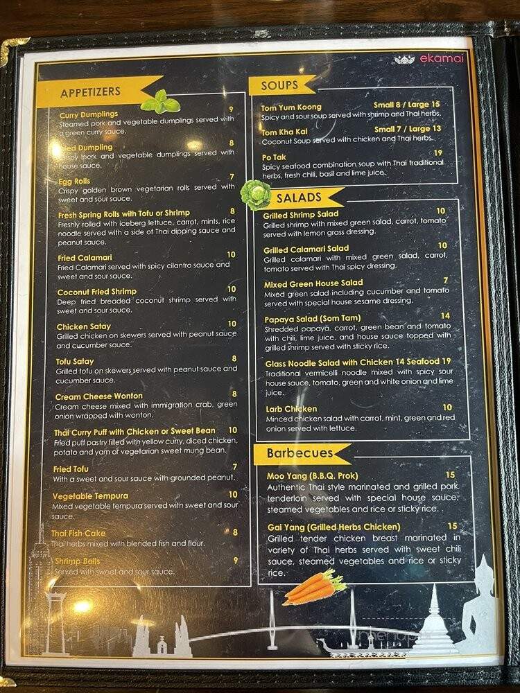 Ekamai - Salt Lake City, UT menu_pic