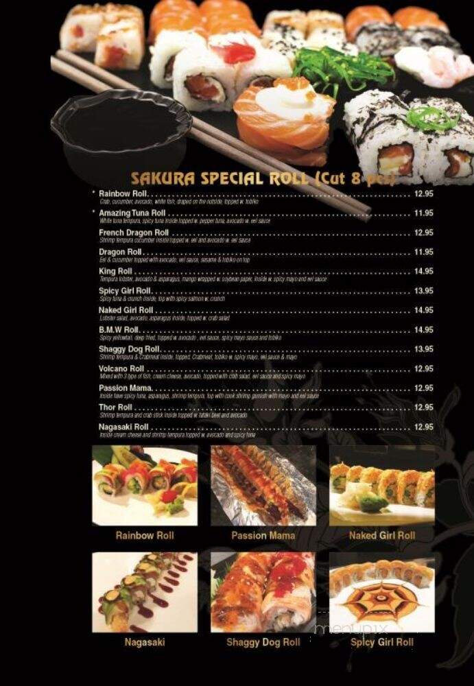 Sakura Japanese Steakhouse - Minot, ND menu_pic