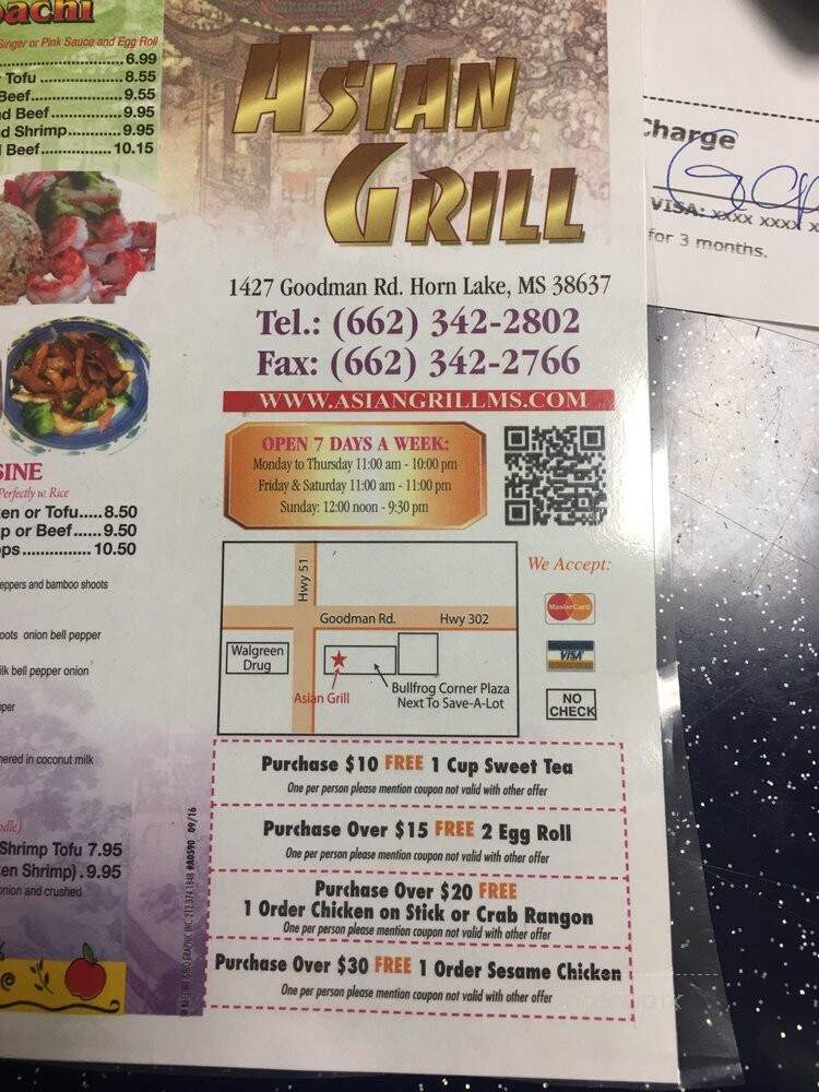 Asian Grill - Horn Lake, MS