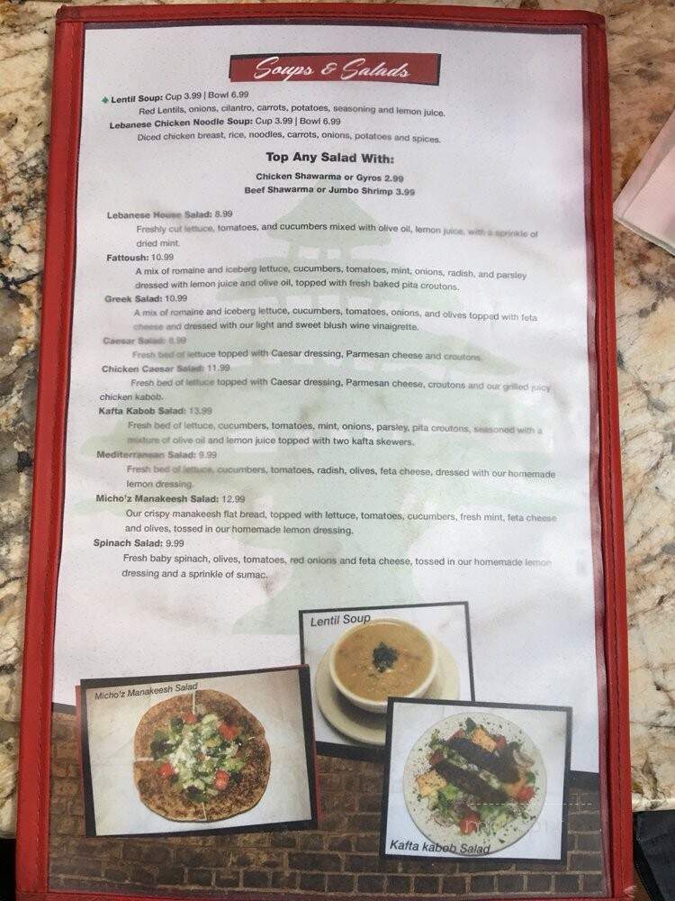 Micho'z Fresh Lebanese Grill - San Diego, CA