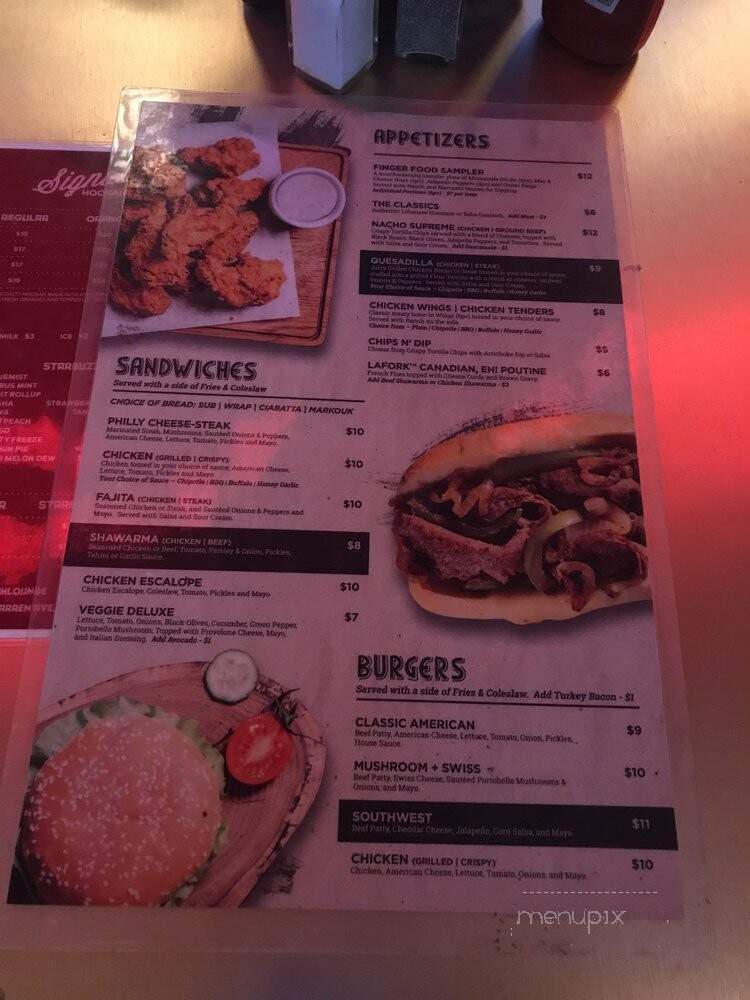 Signature cafe - Dearborn, MI menu_pic