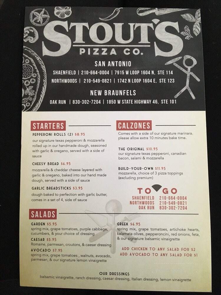 Stout's Pizza Co. - San Antonio, TX