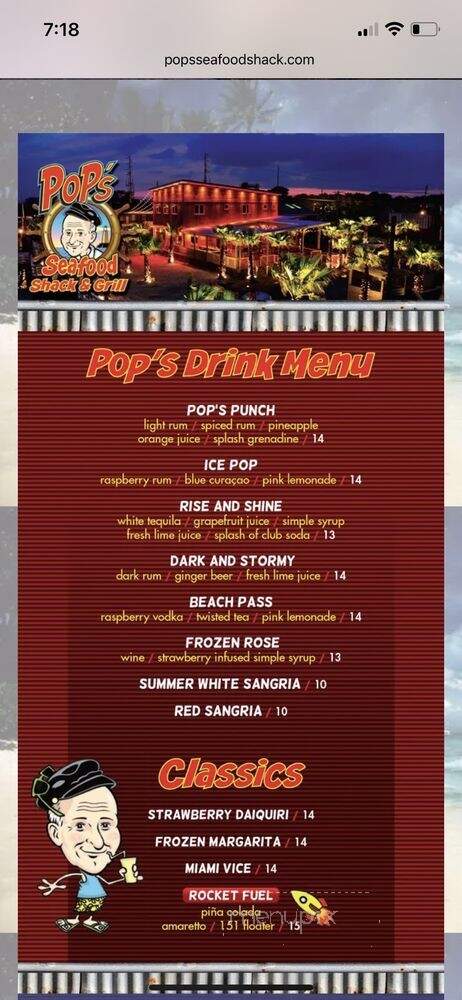 Pop's Seafood Shack Grill - Island Park, NY