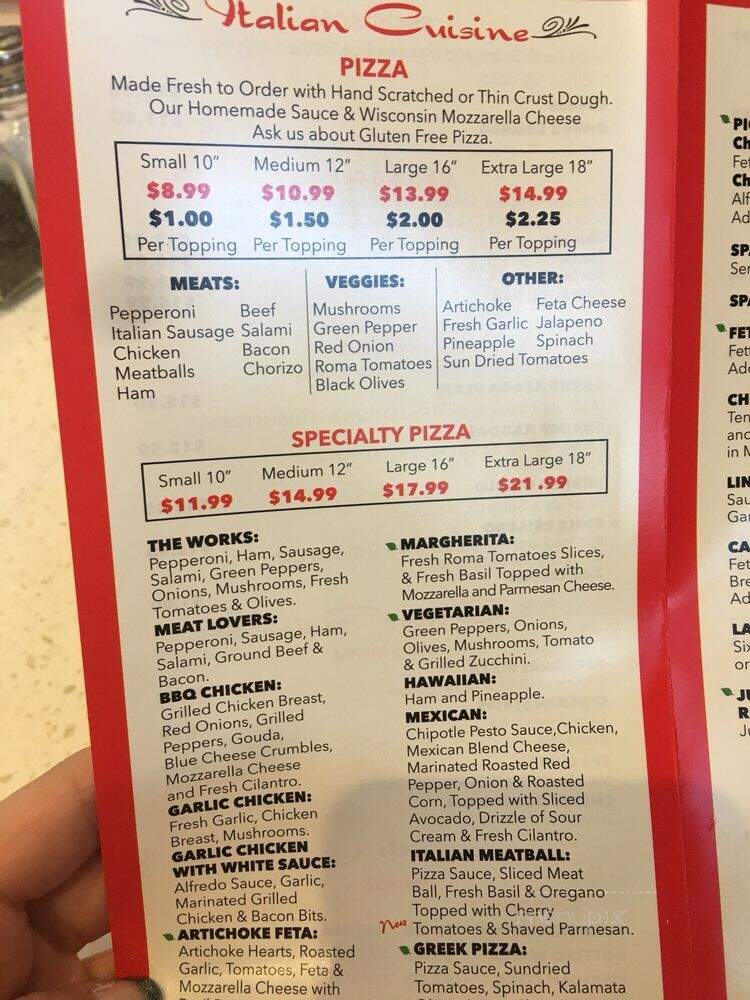 Bella Cocina - Santa Ana, CA menu_pic