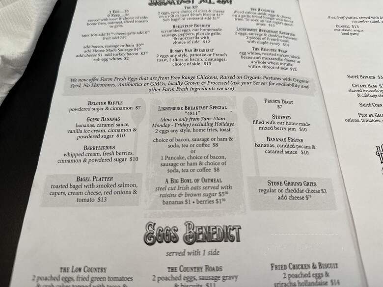 Lighthouse Diner - Jupiter, FL menu_pic