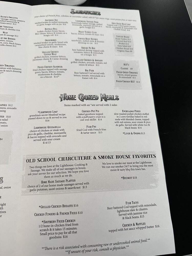 Lighthouse Diner - Jupiter, FL menu_pic