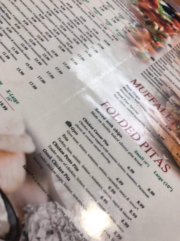 Pizza Fino - Copperfield - Houston, TX menu_pic