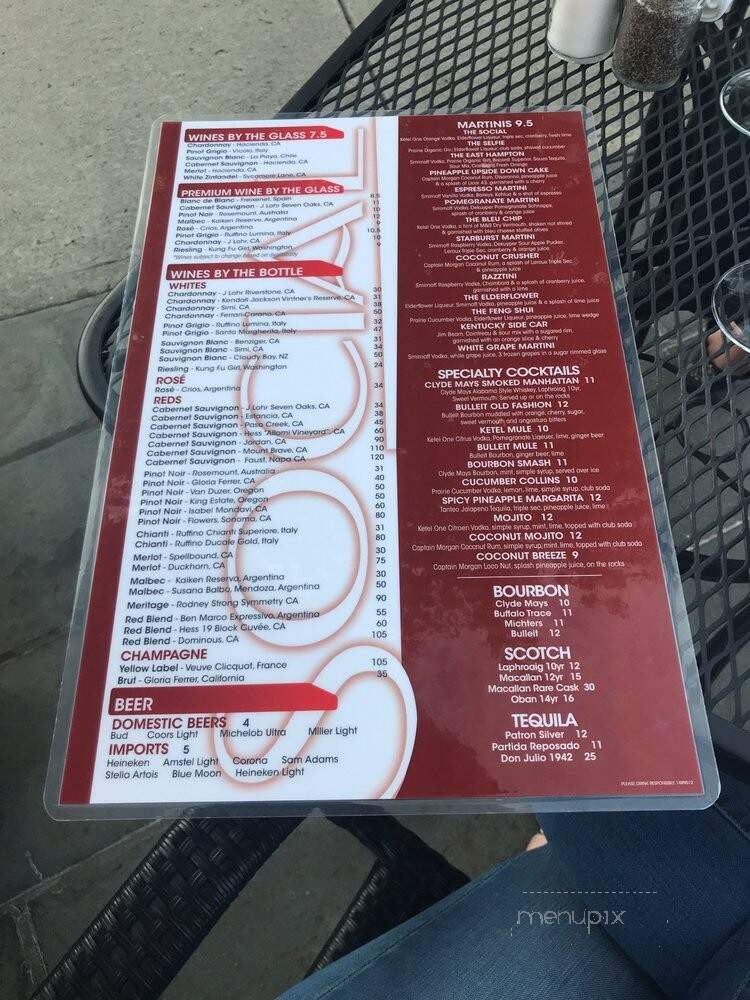 Social - Somerville, NJ menu_pic