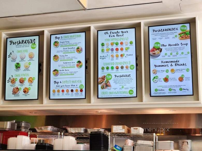 Freshroll - San Francisco, CA menu_pic