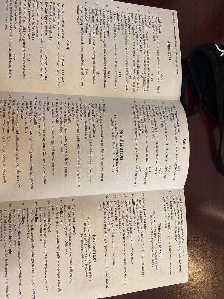 Thai VP - Bellevue, WA menu_pic