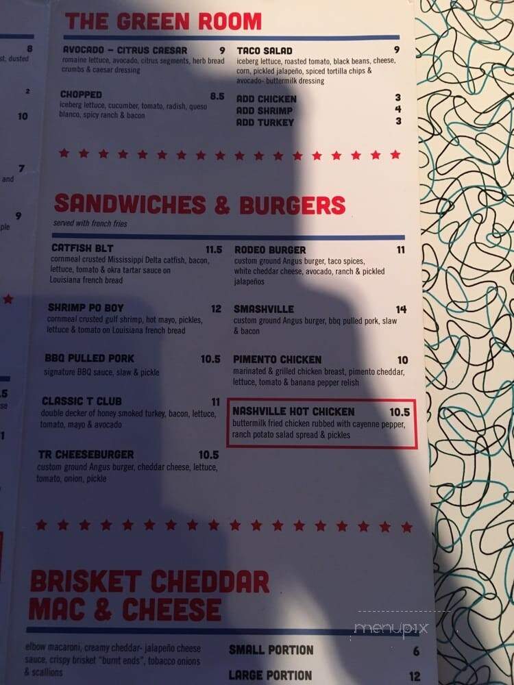 Tin Roof Bar - Cincinnati, OH menu_pic
