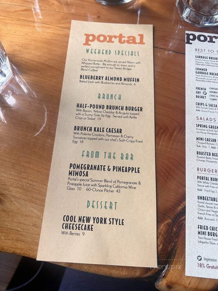 Portal - Oakland, CA menu_pic