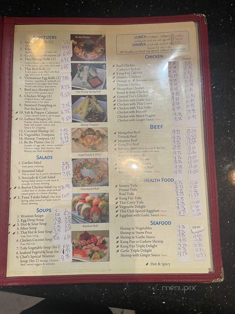 Thai Chili and Sushi - Denver, CO menu_pic