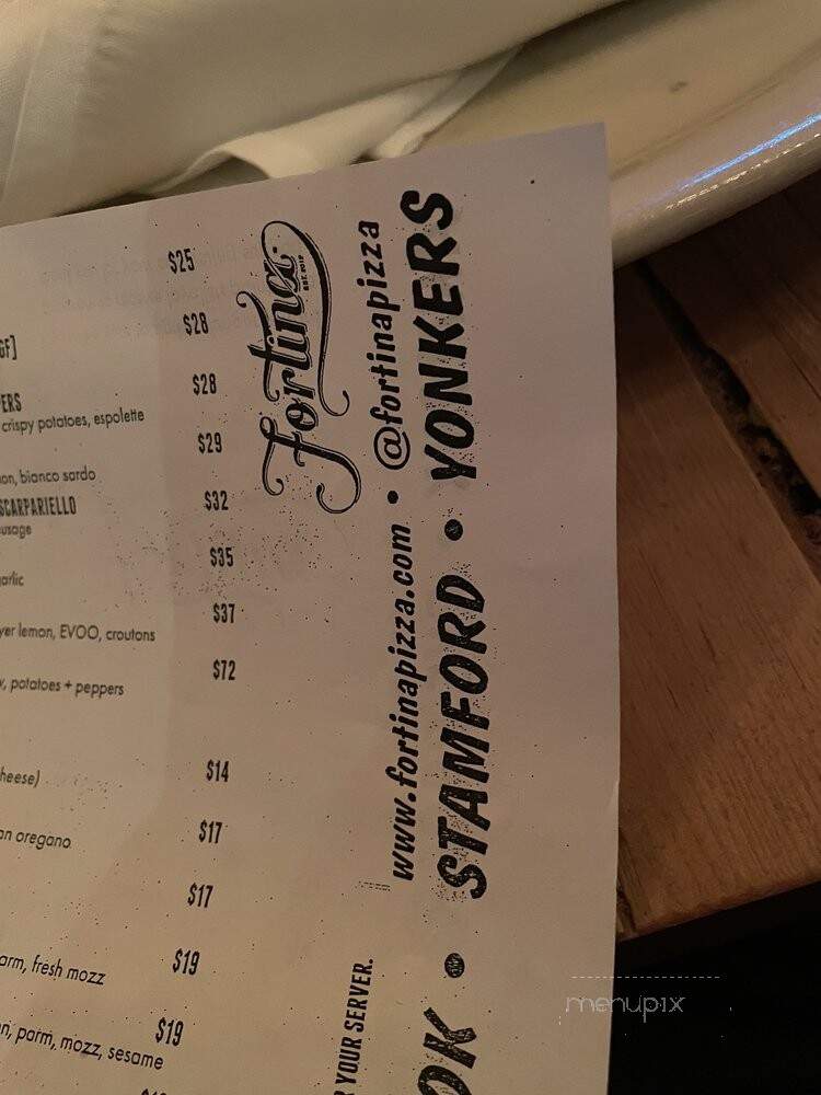 Fortina - Armonk, NY menu_pic