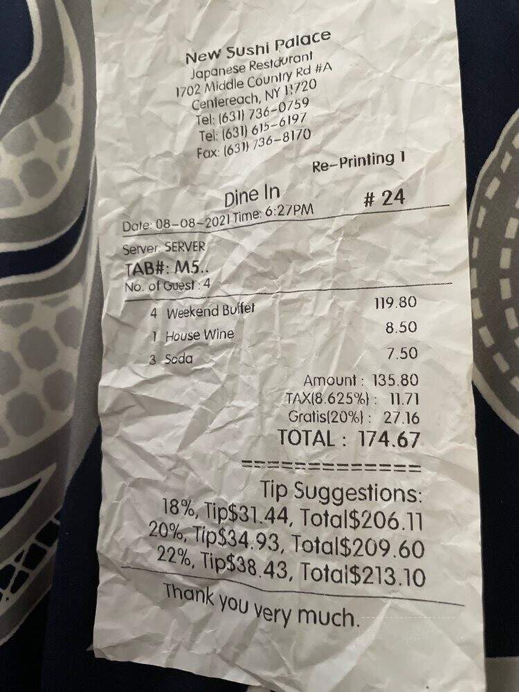 Sushi Palace - Centereach, NY menu_pic