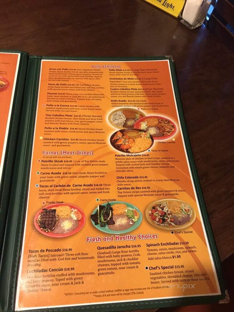 Los Potrillos Mexican Restaurant - Camas, WA menu_pic