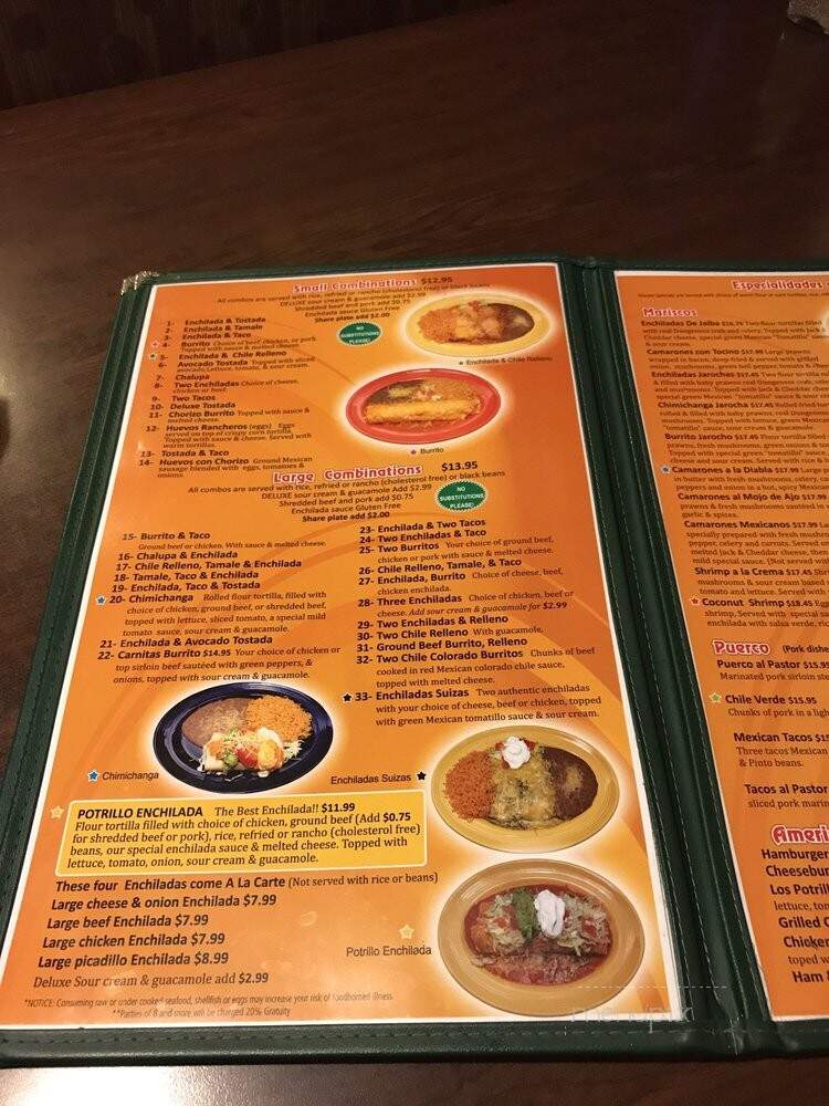 Los Potrillos Mexican Restaurant - Camas, WA menu_pic
