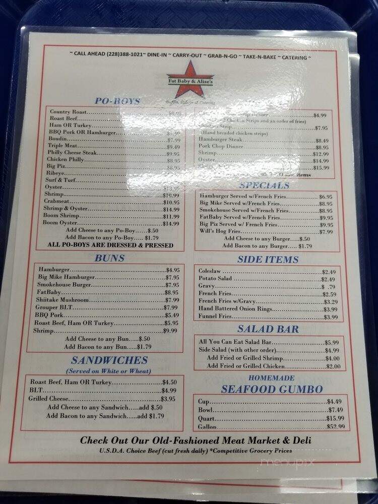 Fayard's BP Meat Market and Deli - Biloxi, MS menu_pic