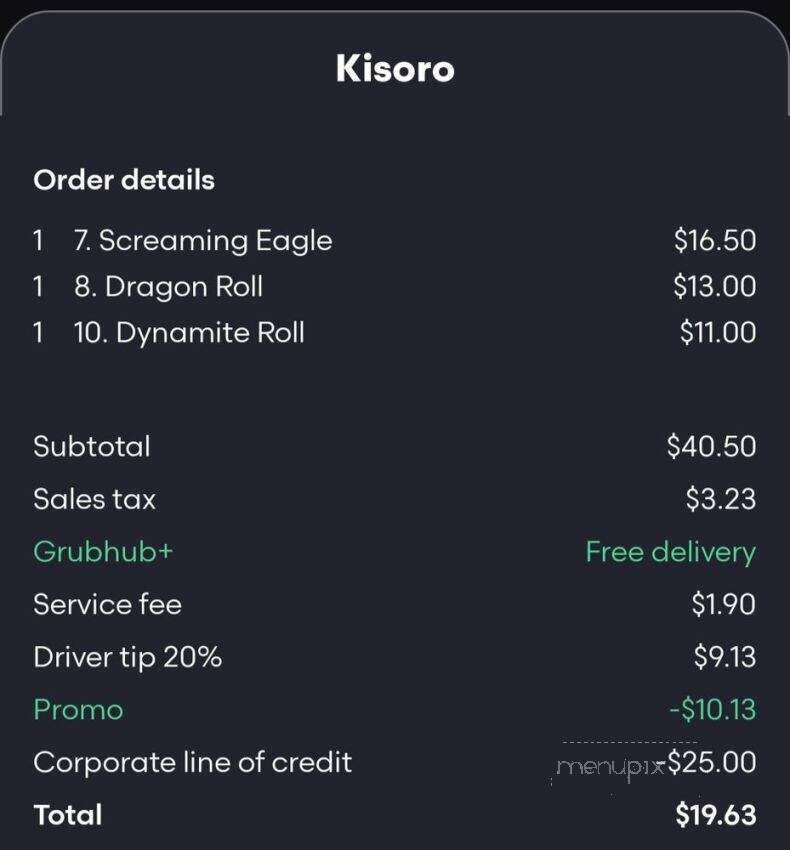 Kisoro - Clarksville, TN menu_pic