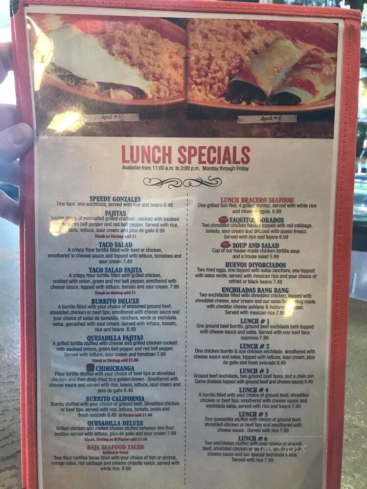 El Bracero - Clarksville, TN menu_pic