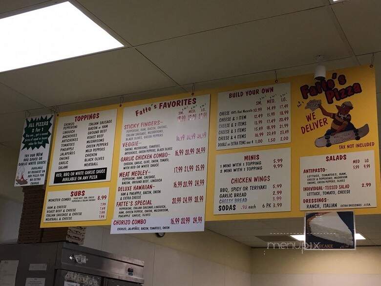 Fatte's Pizza of Santa Maria - Santa Maria, CA menu_pic