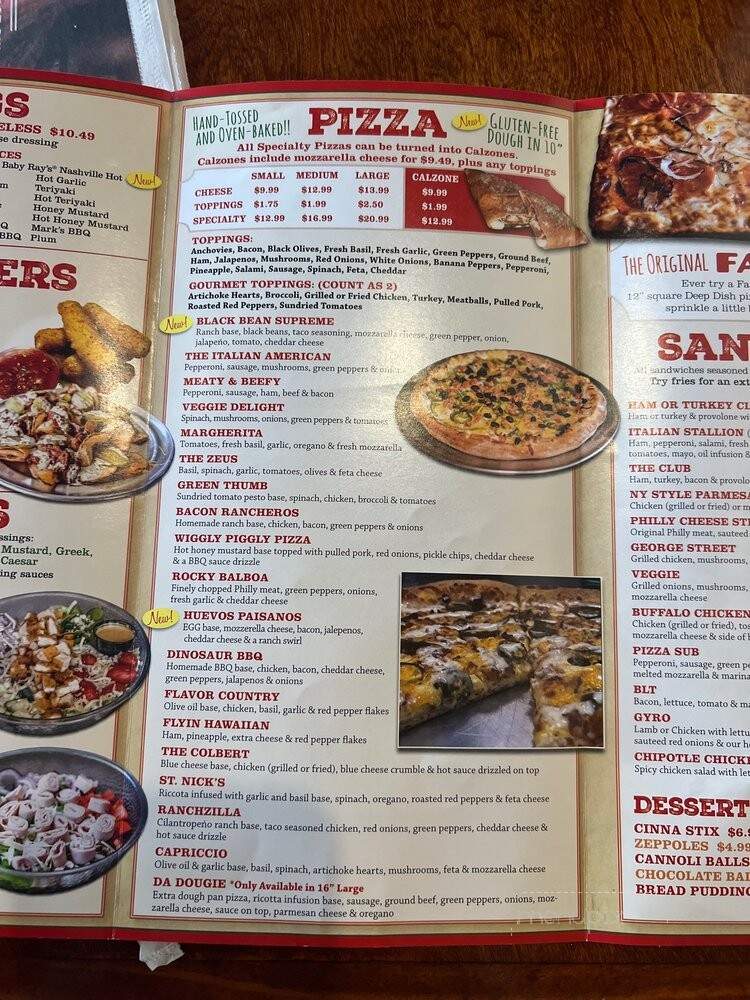 Paisano's Pizza Grill - Charleston, SC menu_pic