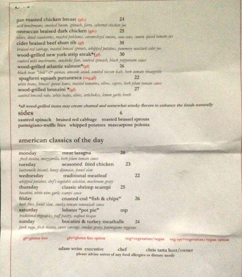 Due - Ridgewood, NJ menu_pic