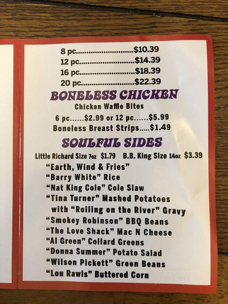 Ms Chicken Shack - Patton, PA menu_pic