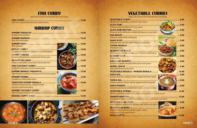 Anar Indian Restaurant - Los Angeles, CA menu_pic