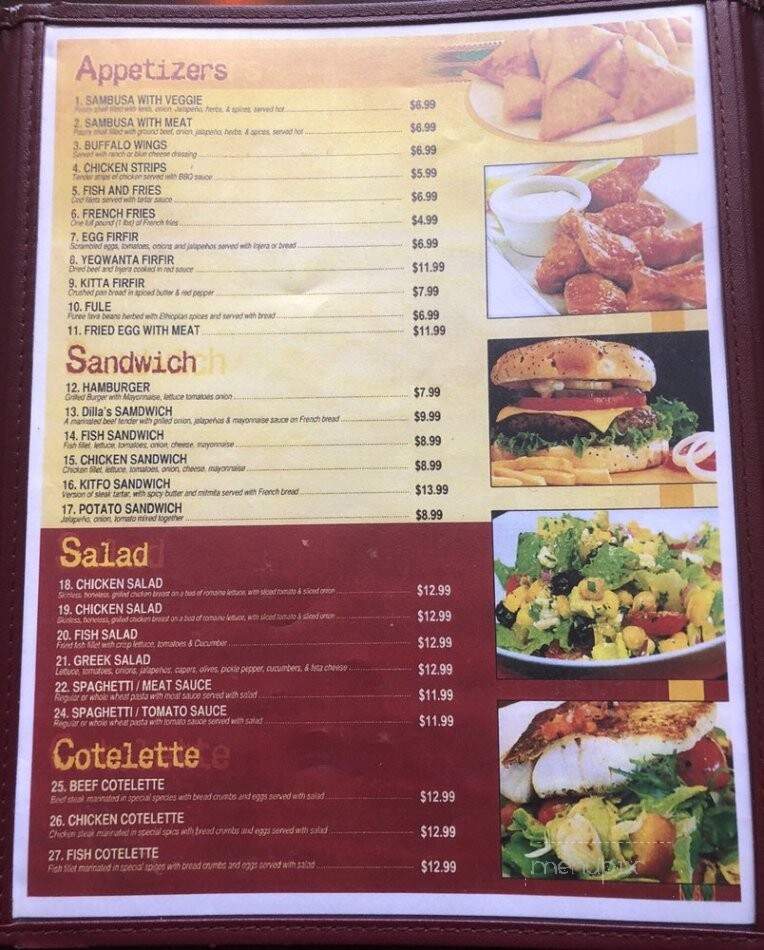 Dilla's - Minneapolis, MN menu_pic