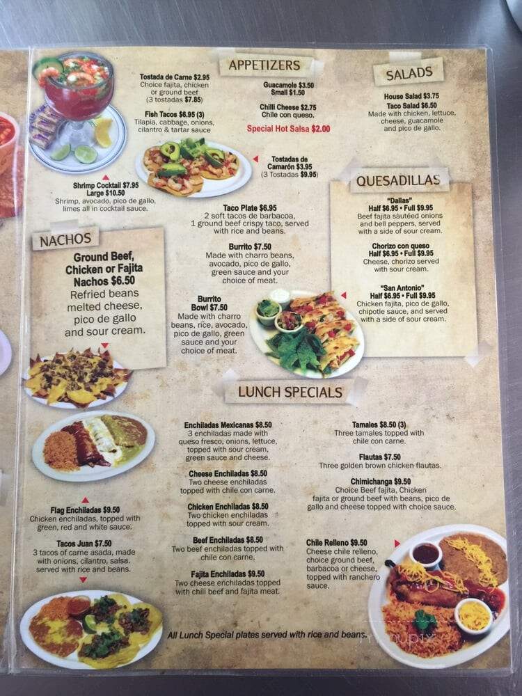 Pepper's Taco - Garland, TX menu_pic