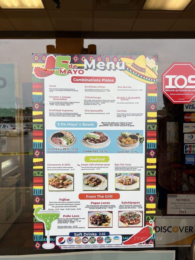 El Vaquero Mexican Restaurant #2 - Phenix City, AL menu_pic