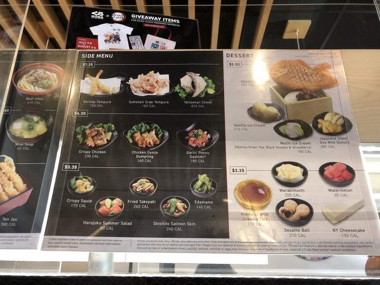 Kula Revolving Sushi Bar - Torrance, CA menu_pic