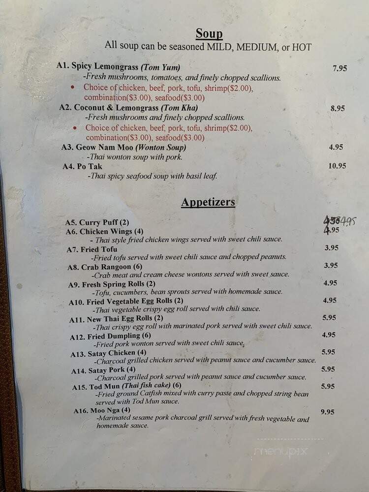 J's Noodles & New Thai - Denver, CO menu_pic