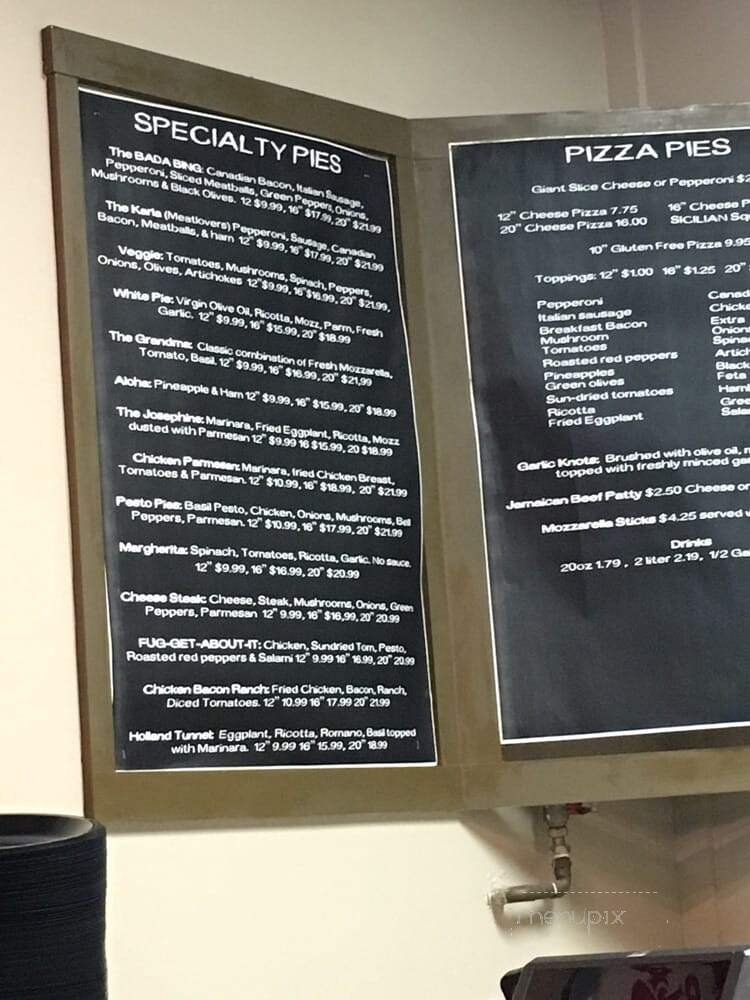 Bada-Bing Pizzaria - Greenville, SC menu_pic